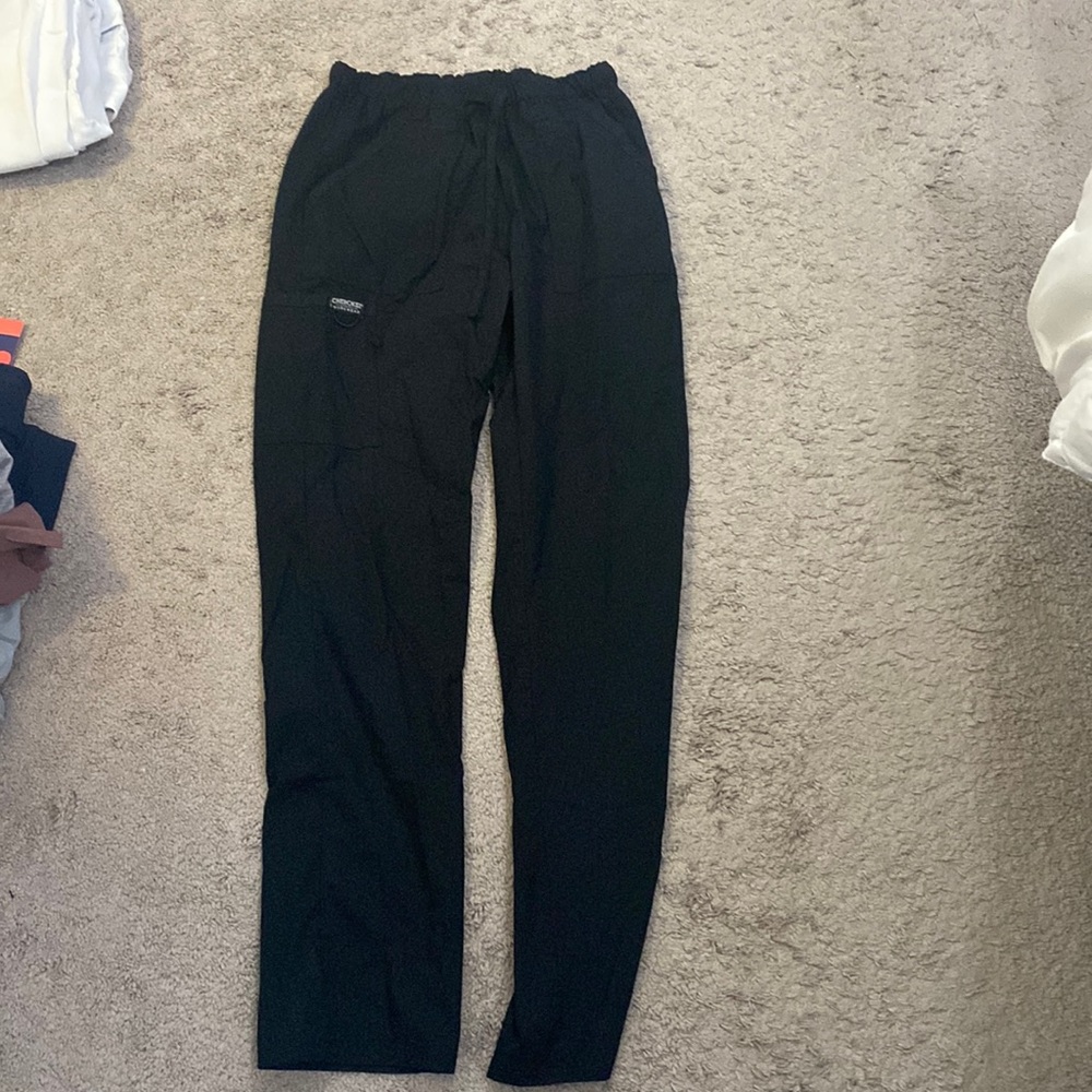 Cherokee Black Scrubs Bottoms Medium (Tall)